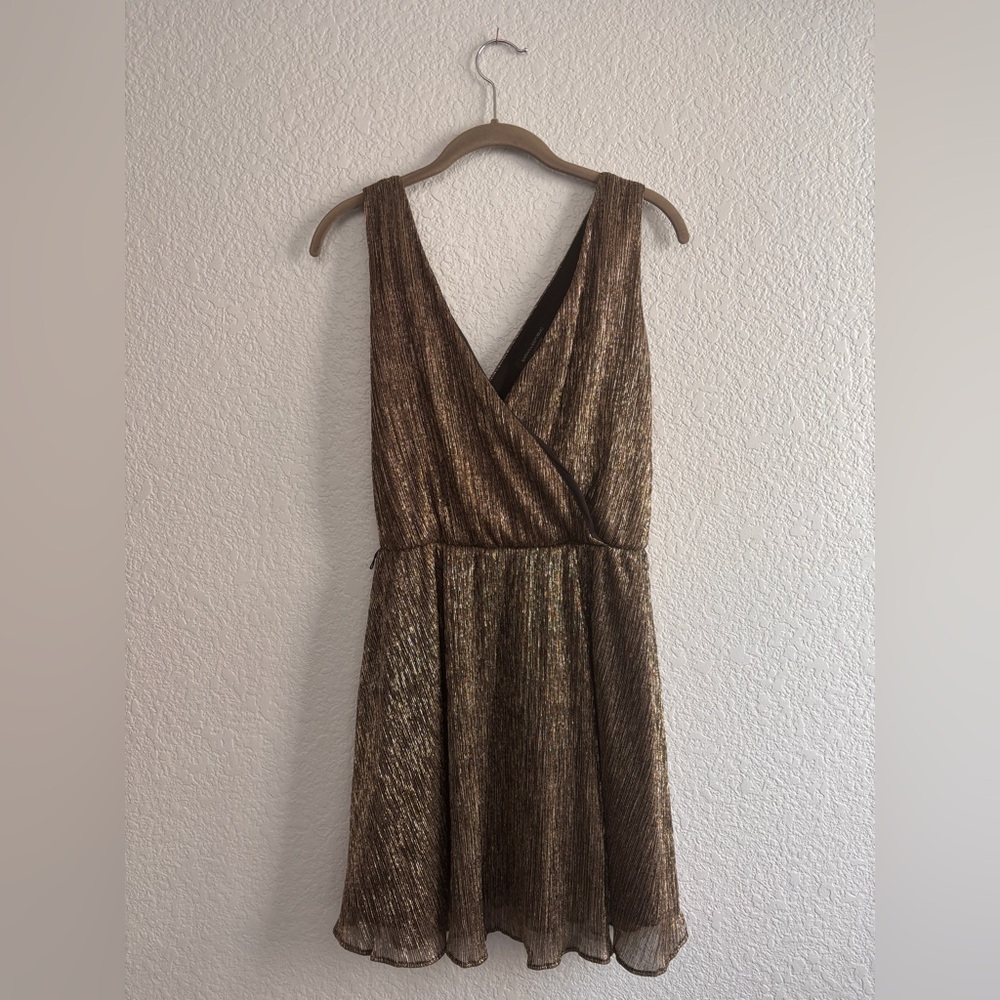 Banana Republic Metallic Gold Maxi Dress